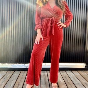 NEW ANTHROPOLOGIE ALI & JAY VELVET JUMPSUIT!!